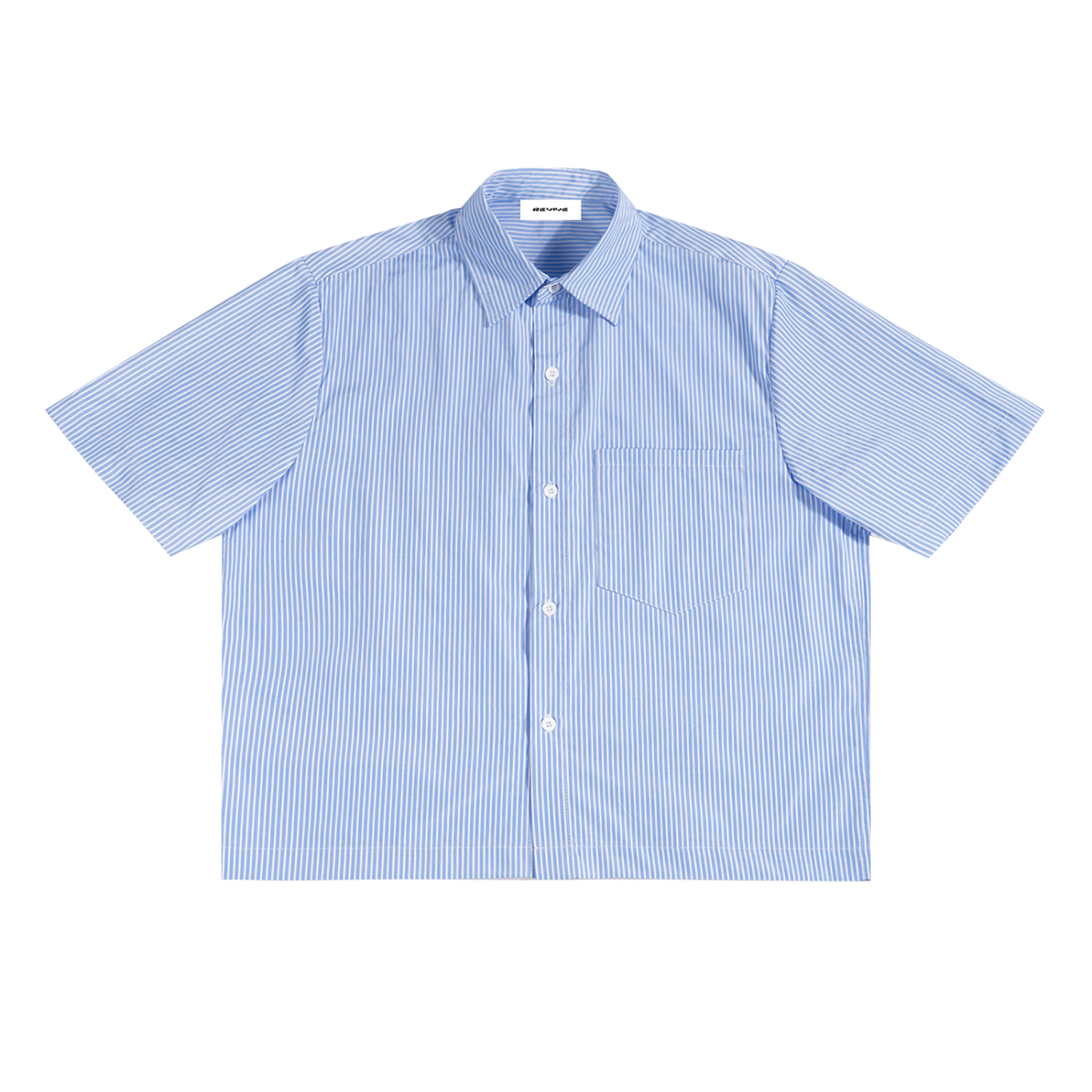 Church Shirt, Oversized Vertical Stripe