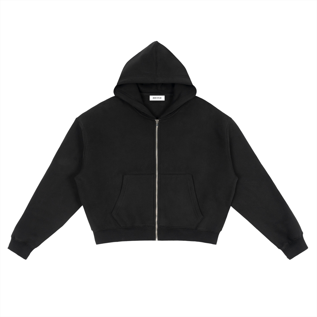 Boxy Zip-Up, Heavyweight Fleece
