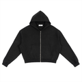 Boxy Zip-Up, Heavyweight Fleece