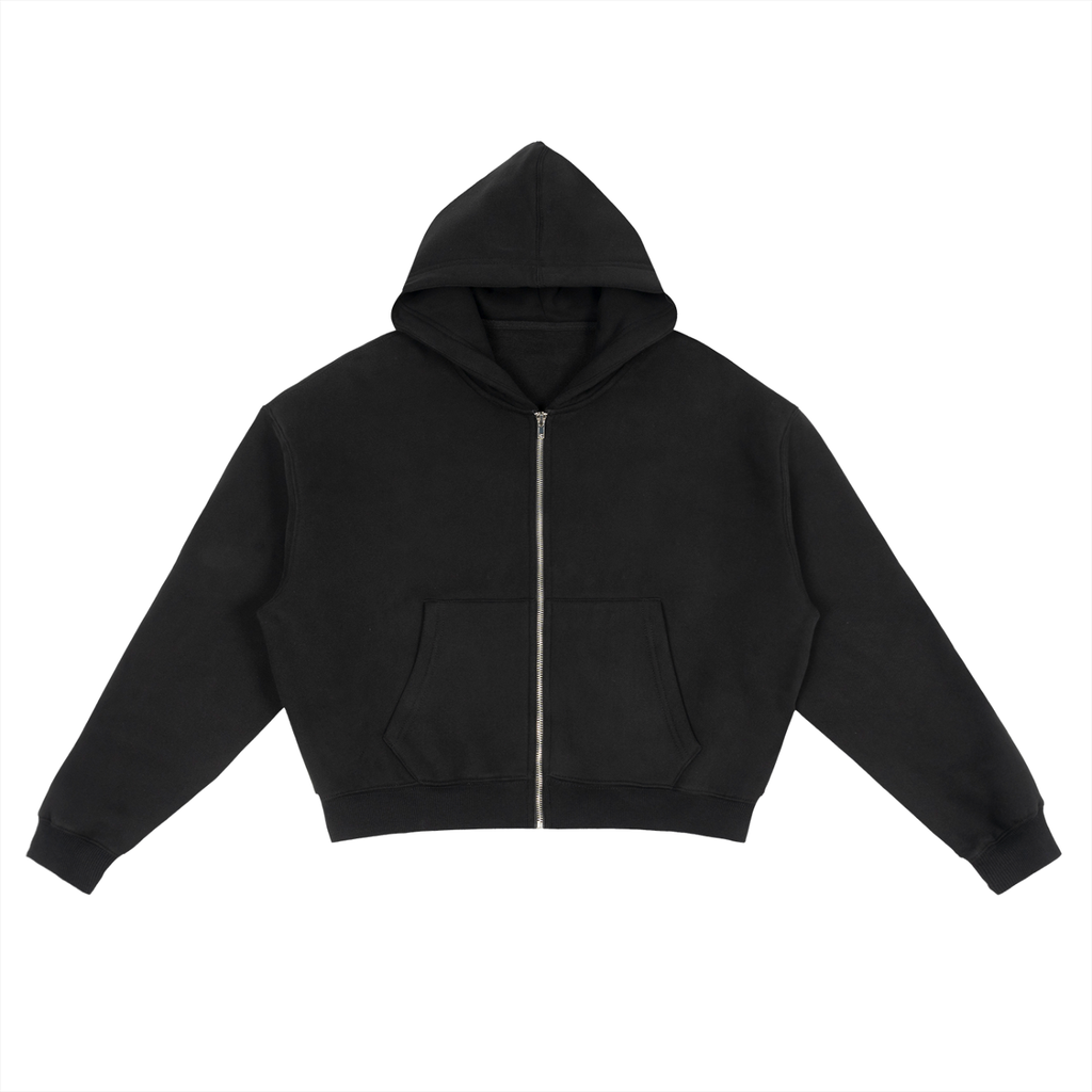 Boxy Zip-Up, Heavyweight Fleece