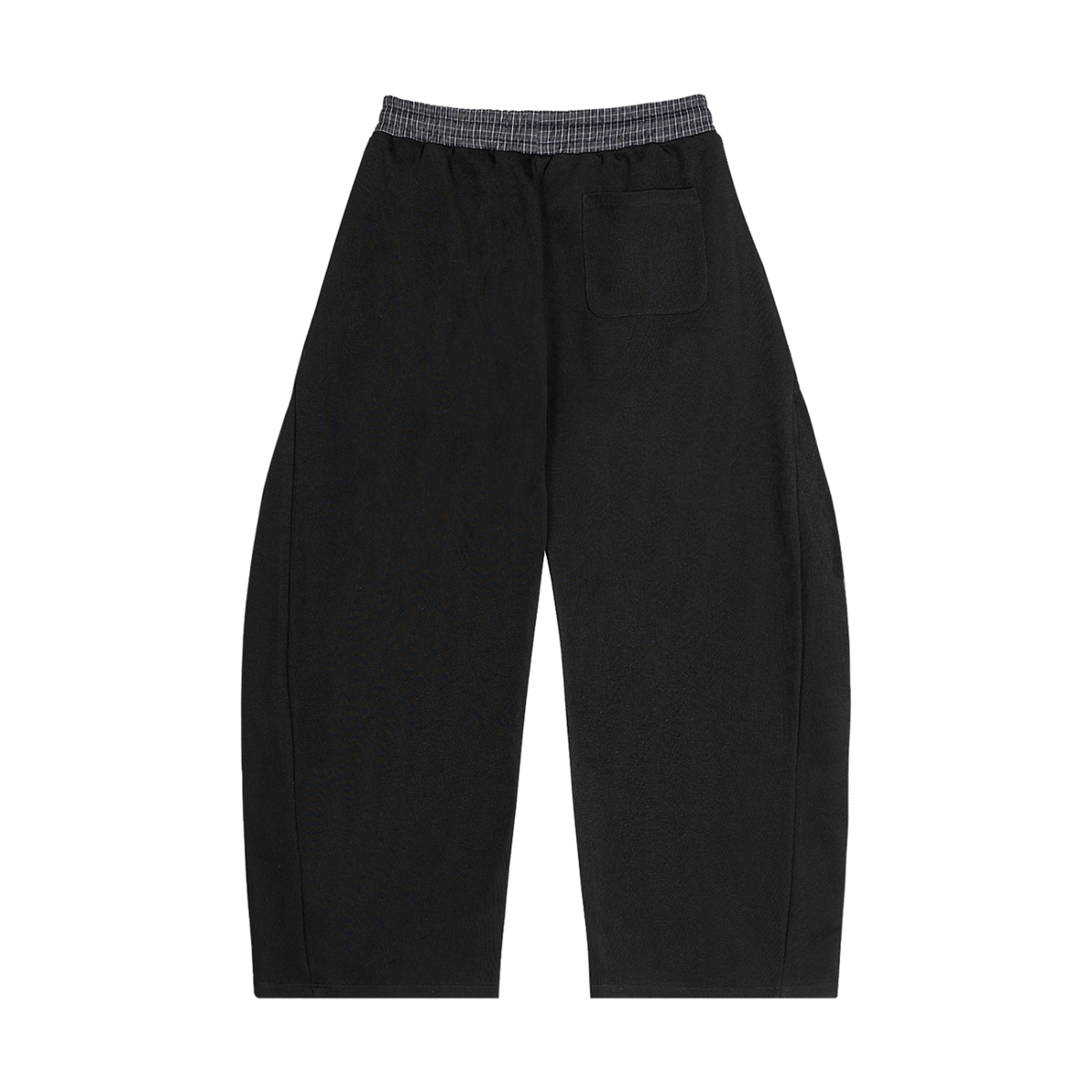 Everyday Sweatpants, Barrel Leg Plaid Panel