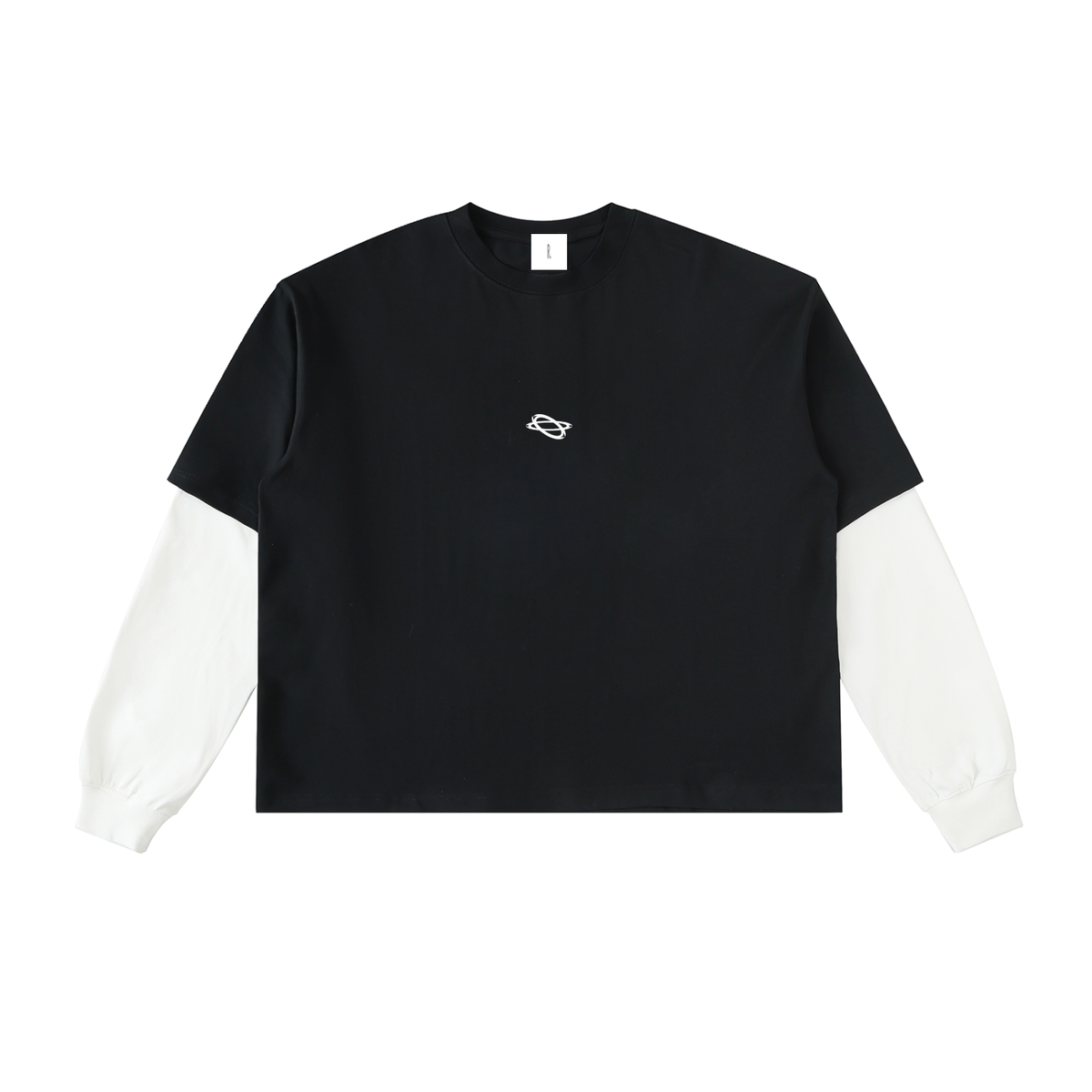 Layered Halo Long Sleeve, Contrast Sleeve Tee